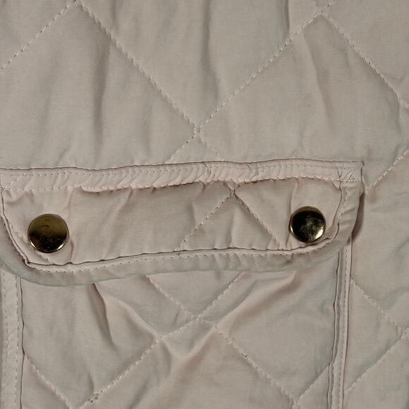 Blue Rain‎ Puffer Vest Woman's Small Light Pink Quilted Snap Pockets Pastel - Picture 4 of 12